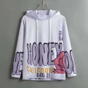 174. All-Over Print Women's Pullover Hoodie With Drawstring California print