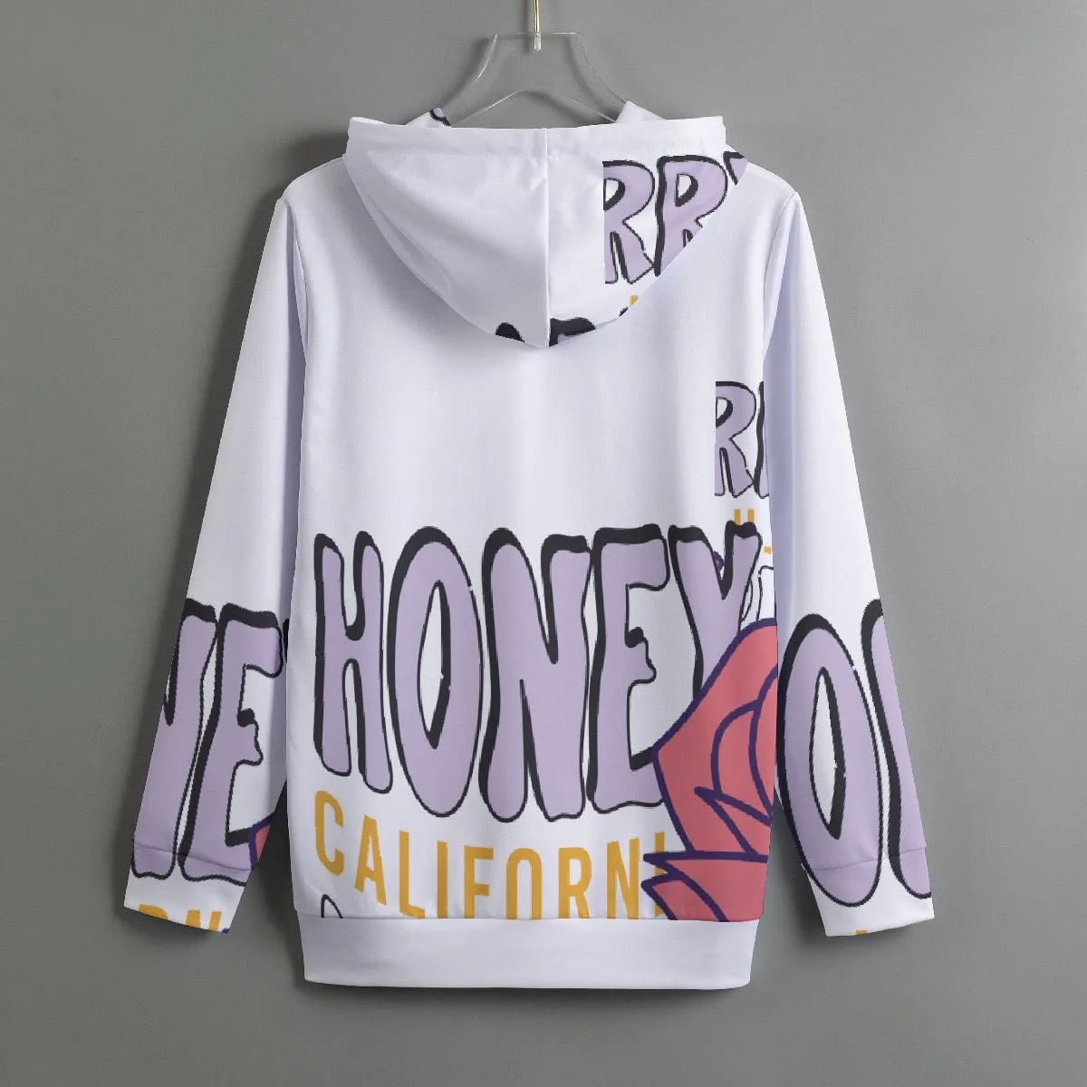 174. All-Over Print Women's Pullover Hoodie With Drawstring California print