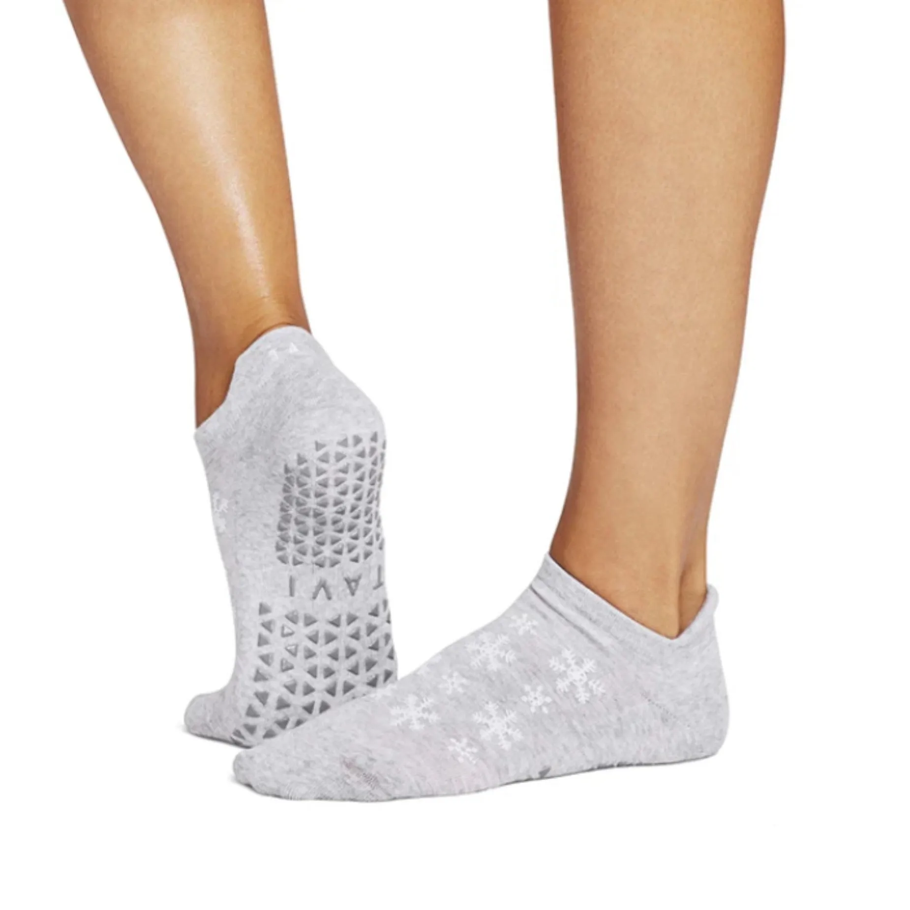 2 Pack Grip Socks - Soft Blush / Fog (Pilates / Barre)