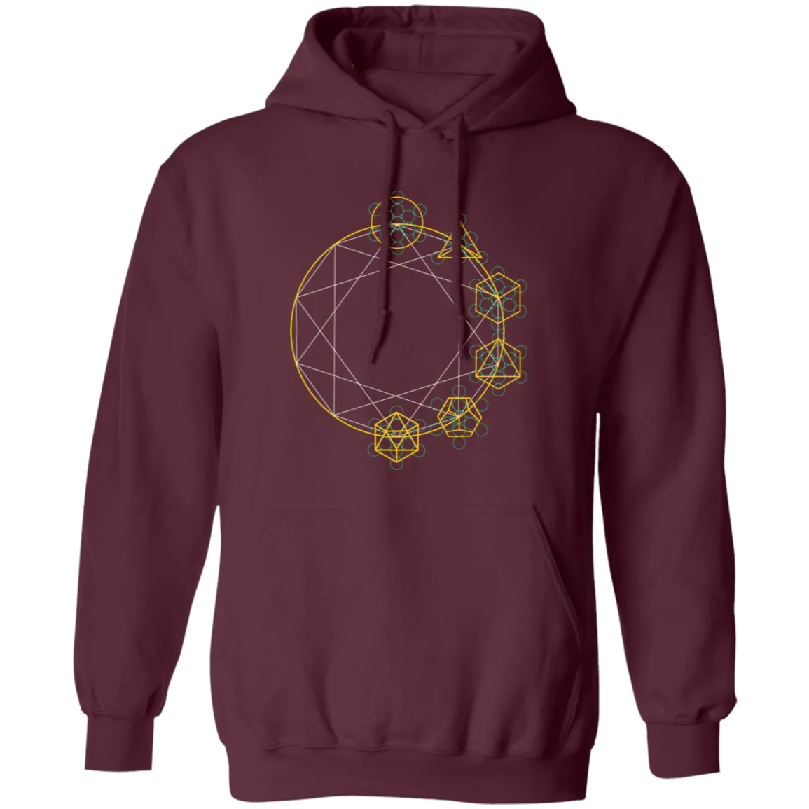 Abstract Geometric, Geometric Element, Foreign Material Pullover Hoodie