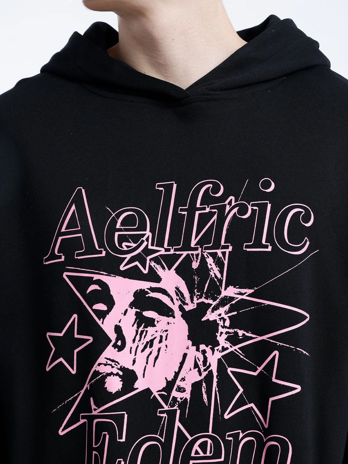 Aelfric Eden Star Human Face Print Hoodie