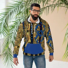 AOP Unisex Pullover Hoodie REGALLY BLUE