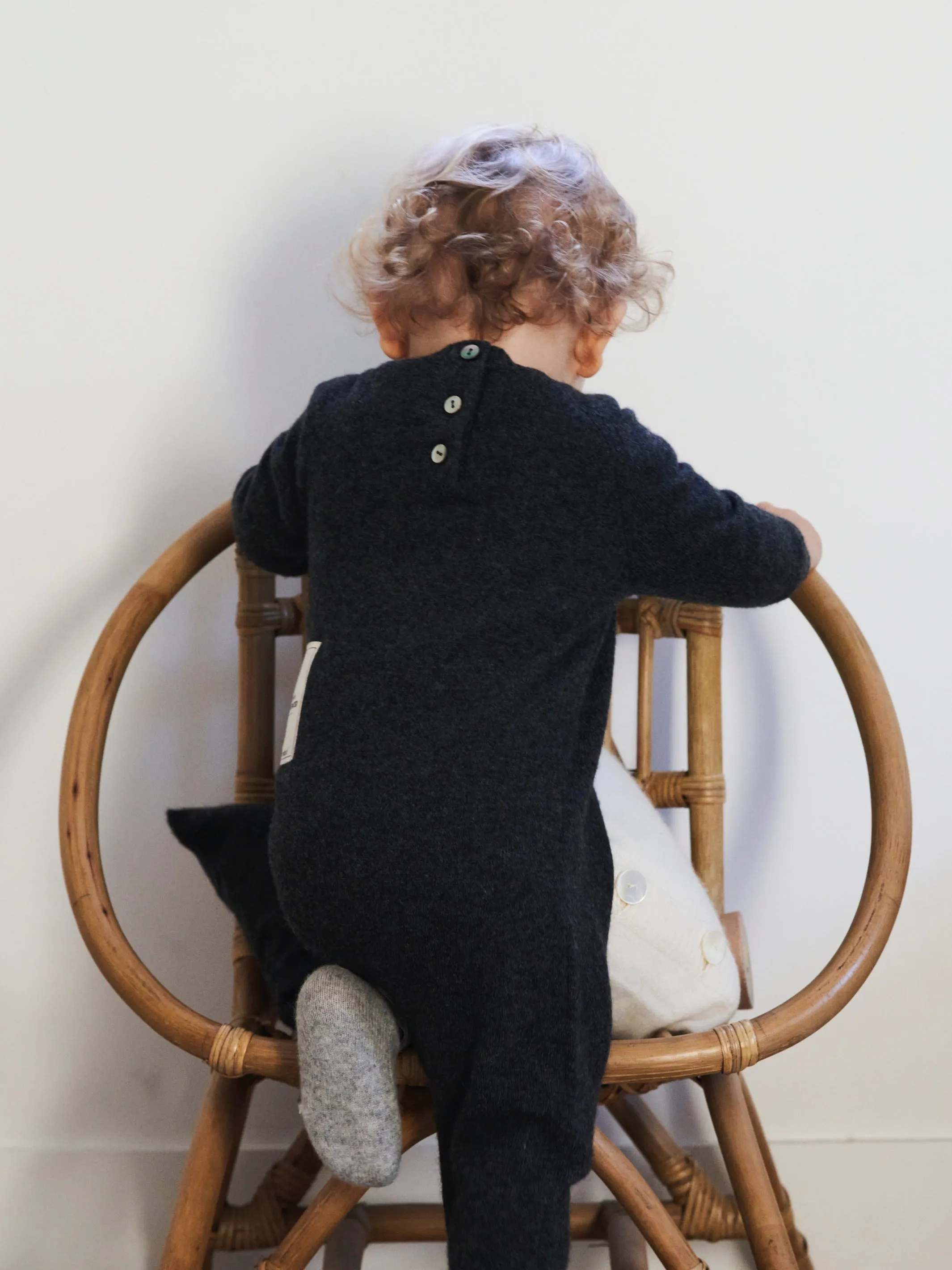 Baby's Cashmere Jumpsuit Anthracite