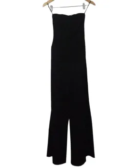 Black Cashmere & Silk Strapless Jumpsuit sz 2