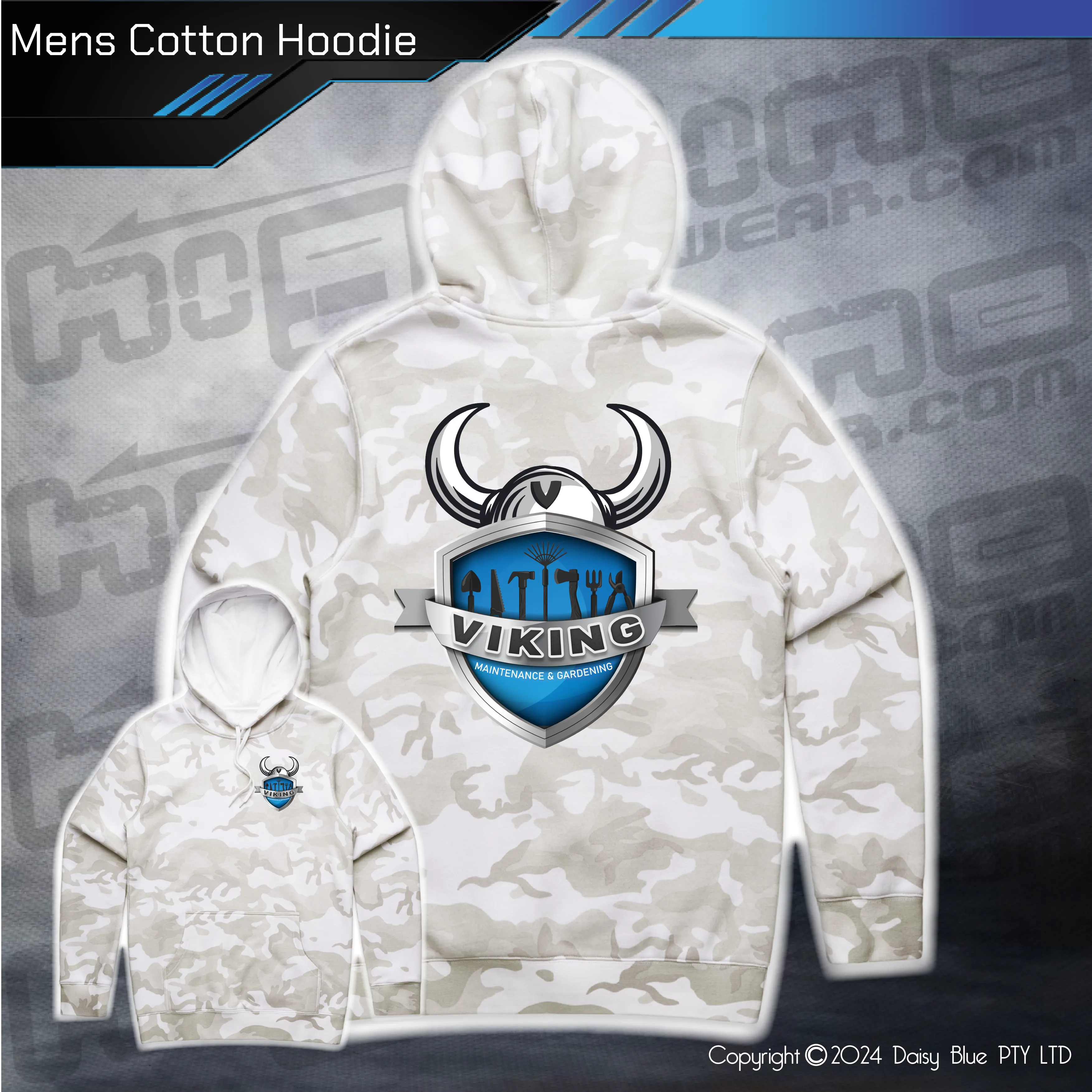 Camo Hoodie - Viking Maintenance & Gardening