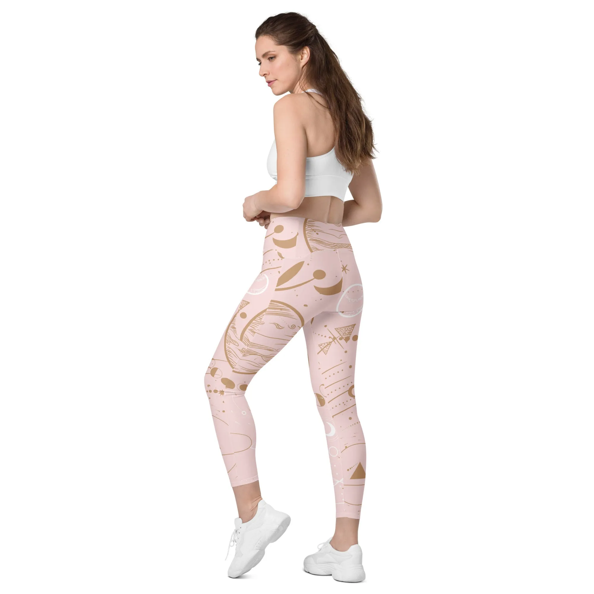 Celestial Print Crossover Leggings, lioness-love