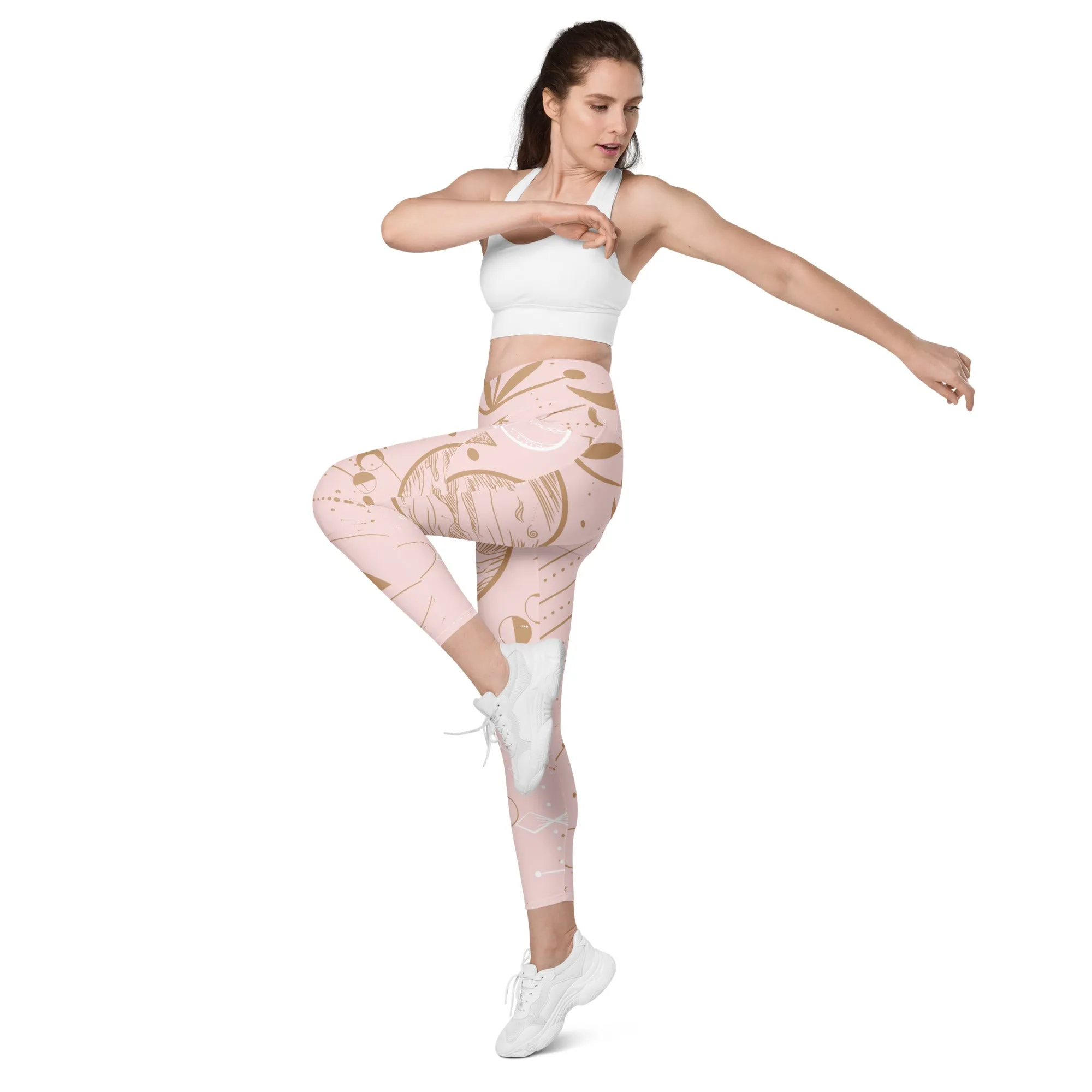 Celestial Print Crossover Leggings, lioness-love