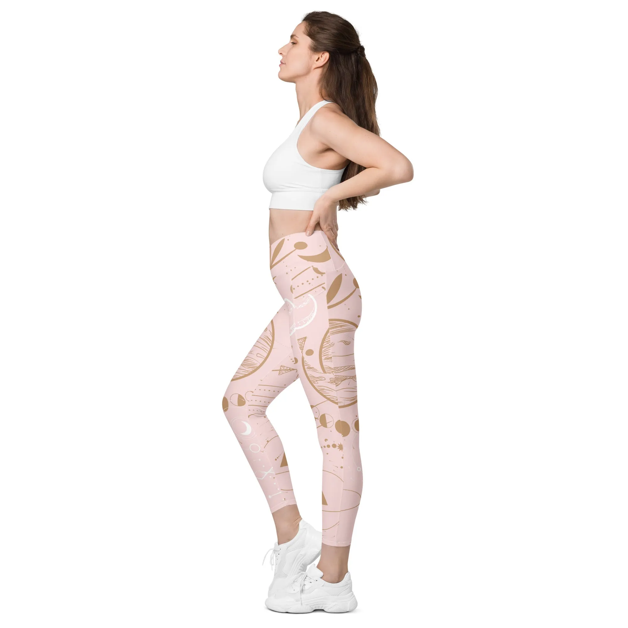 Celestial Print Crossover Leggings, lioness-love