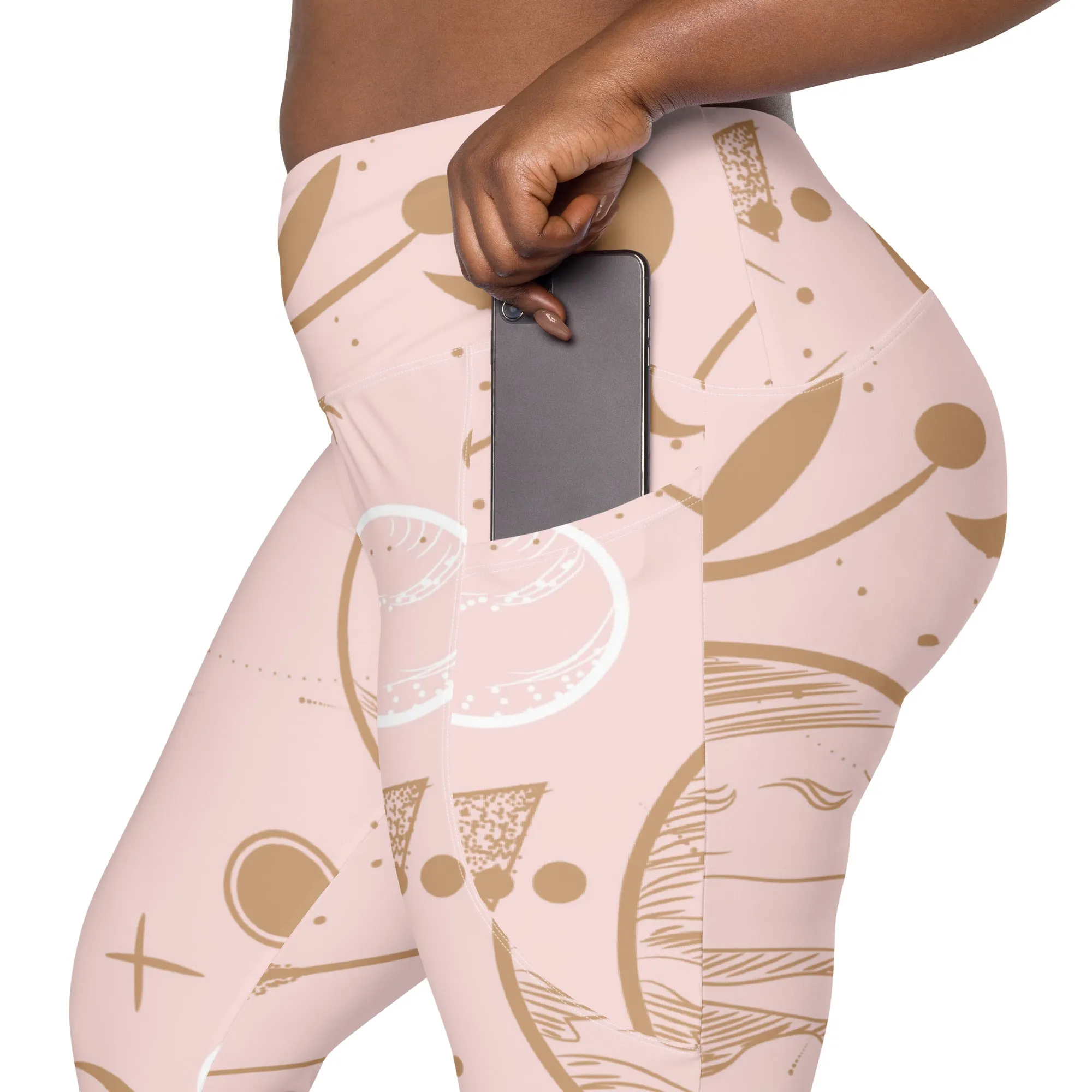 Celestial Print Crossover Leggings, lioness-love
