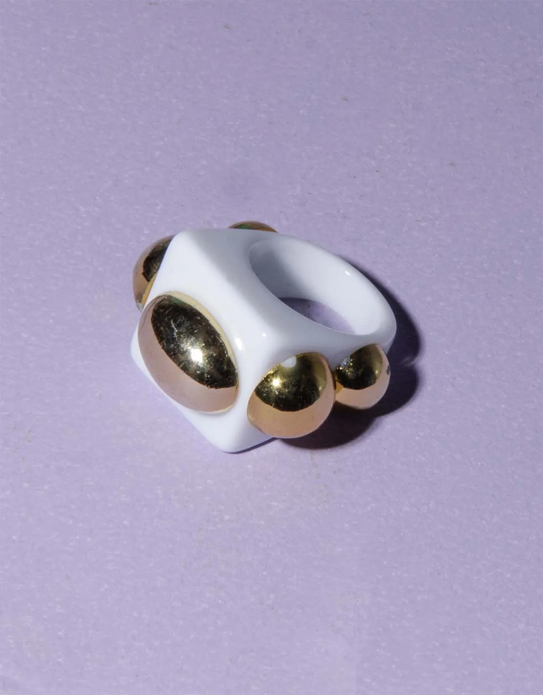 Chunky studs ring