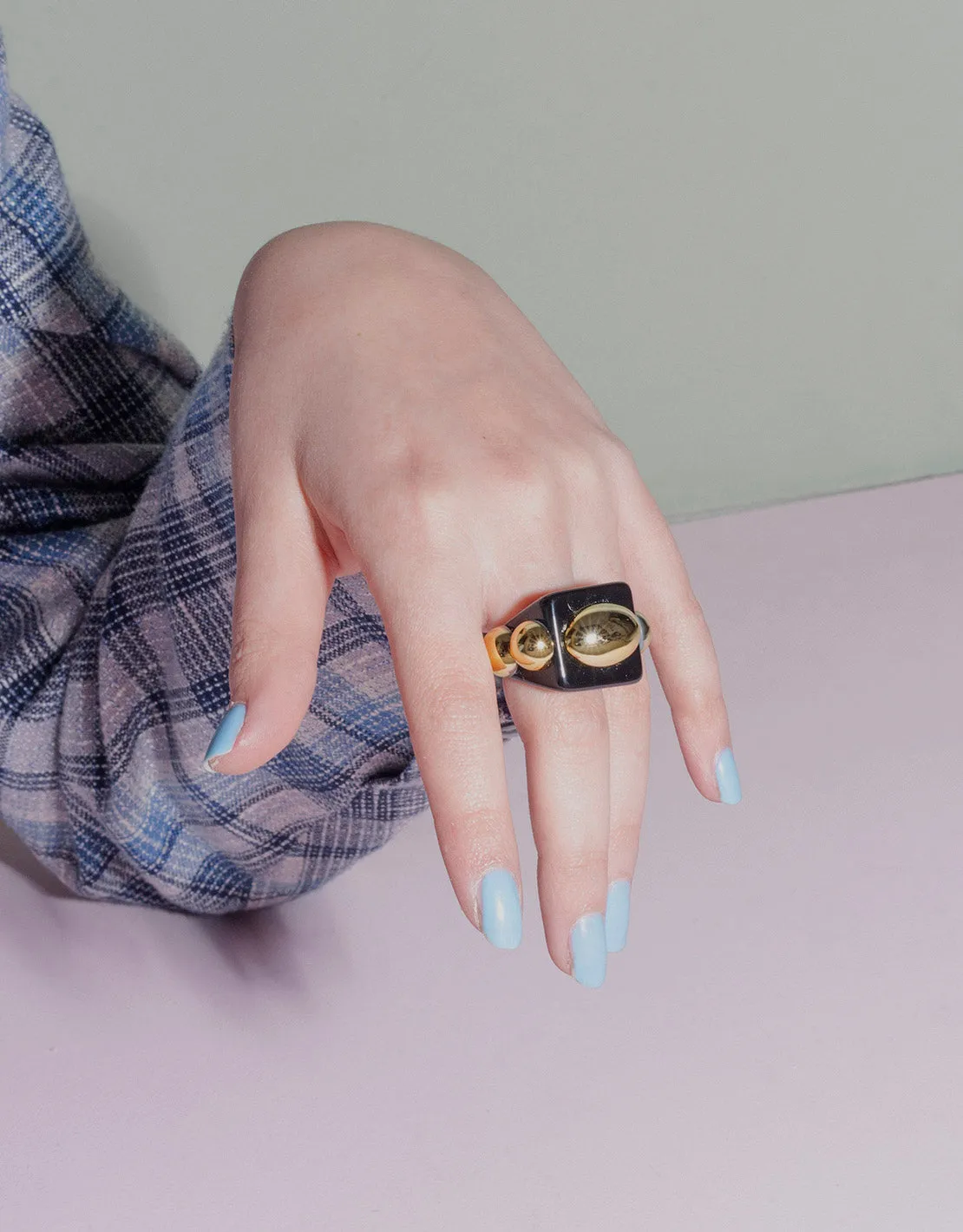Chunky studs ring