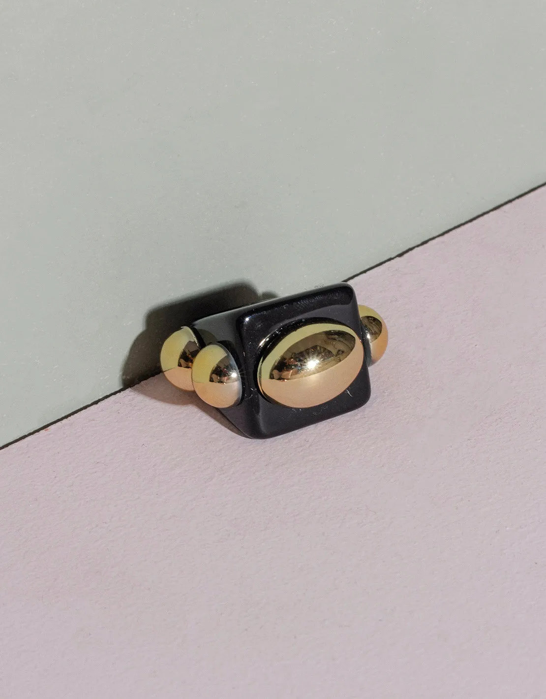 Chunky studs ring