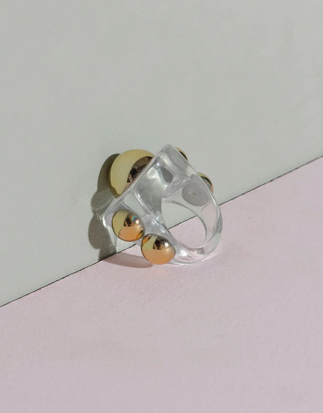 Chunky studs ring