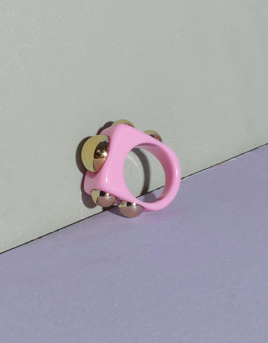 Chunky studs ring