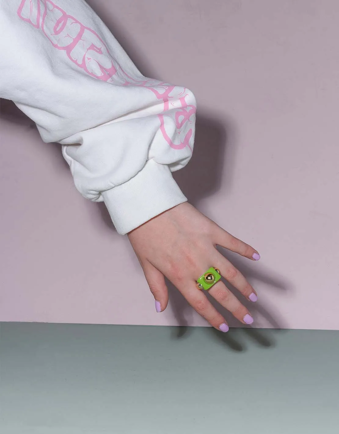 Chunky studs ring