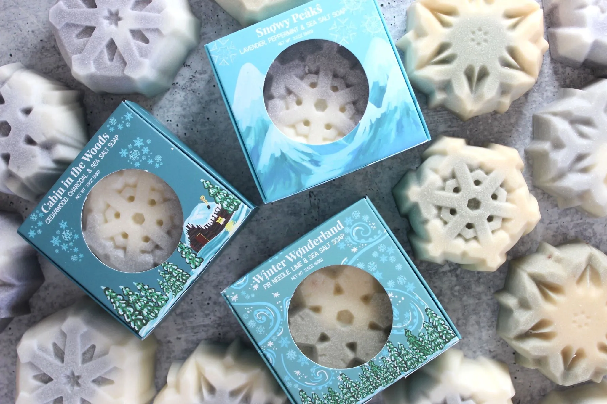 Coconut Oil and Sea Salt Soap | Snowflake Soaps