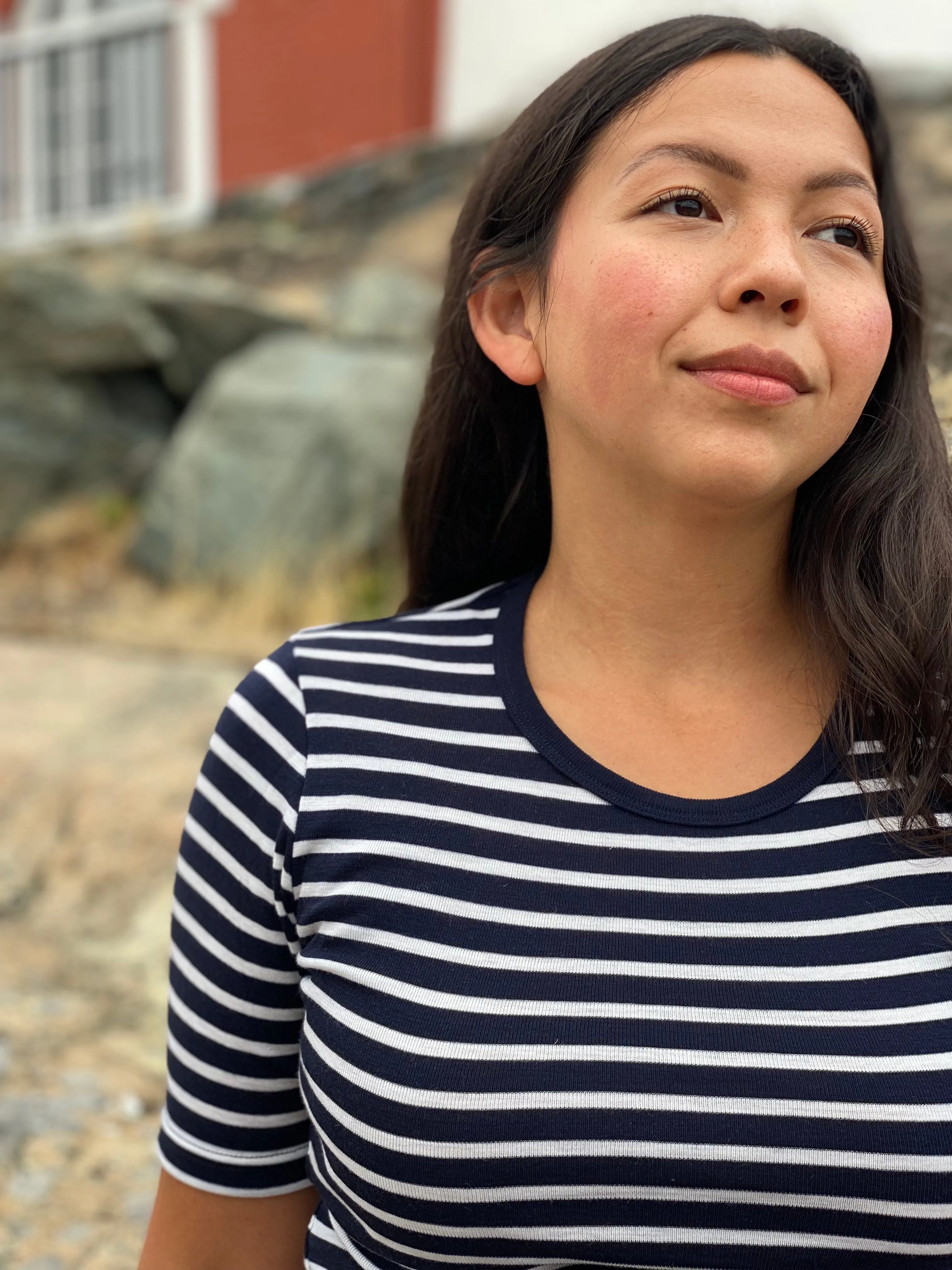 Fitted T-Shirt in Stripes