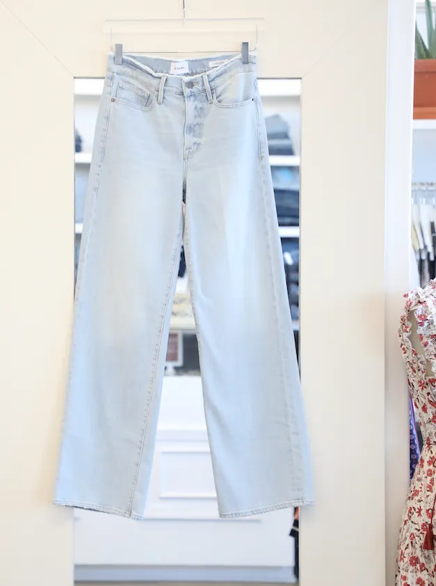 Frame - Le California Jean Frayed Waistband Raw Edge in Altadena
