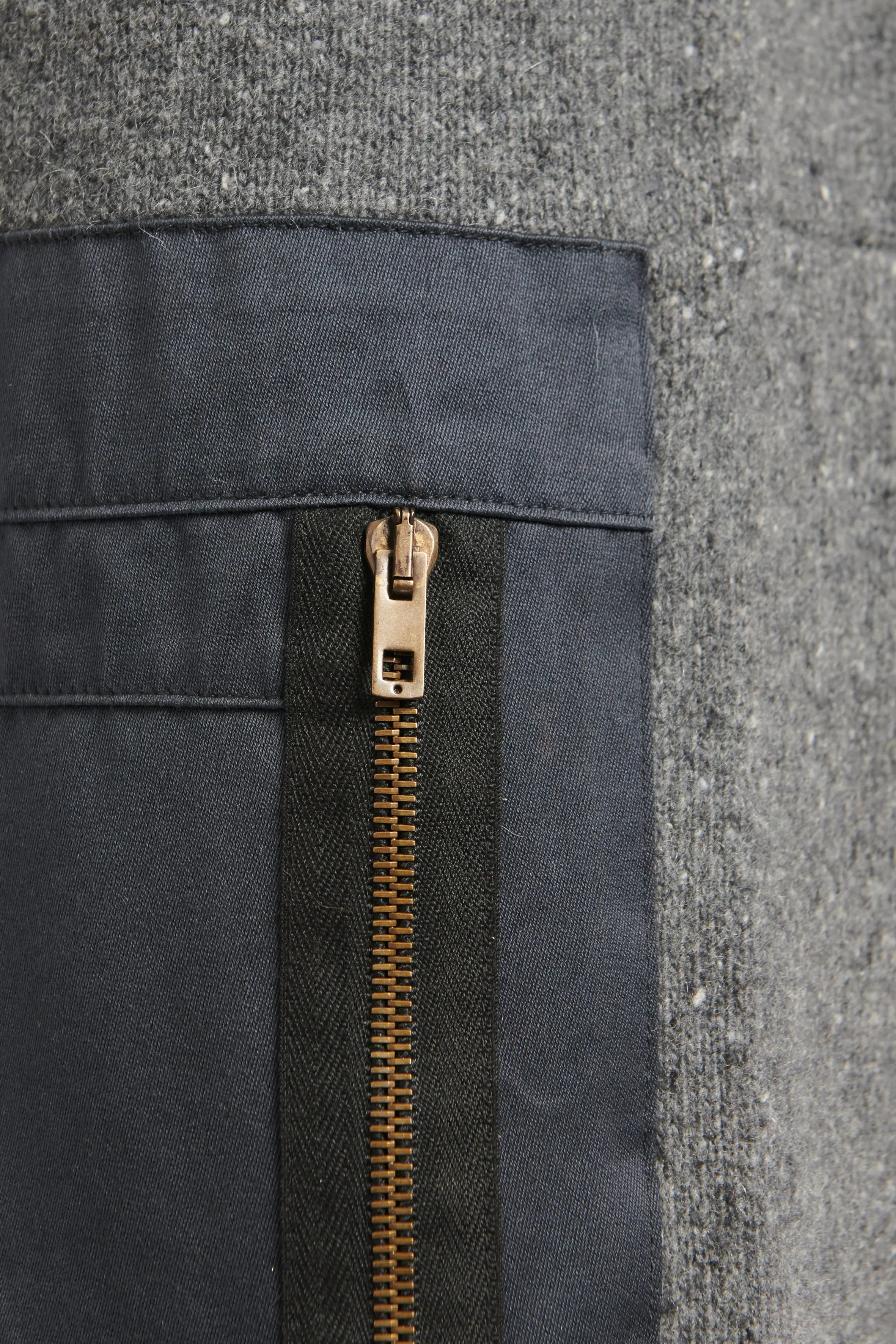 Grey Wool Knitted Preowned Jumpsuit