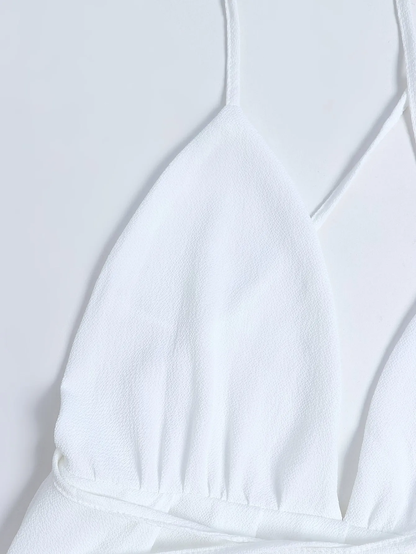 KittenAlarm - Solid Open Back Thigh Split Cami Maxi Beach Dress