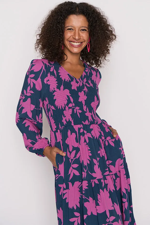 Maeve Contrast Ivy Dress