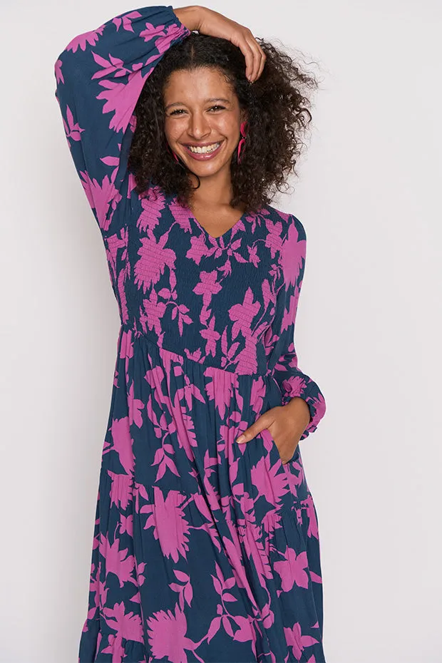 Maeve Contrast Ivy Dress