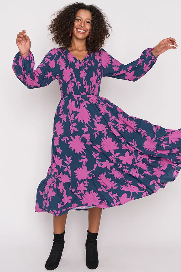 Maeve Contrast Ivy Dress
