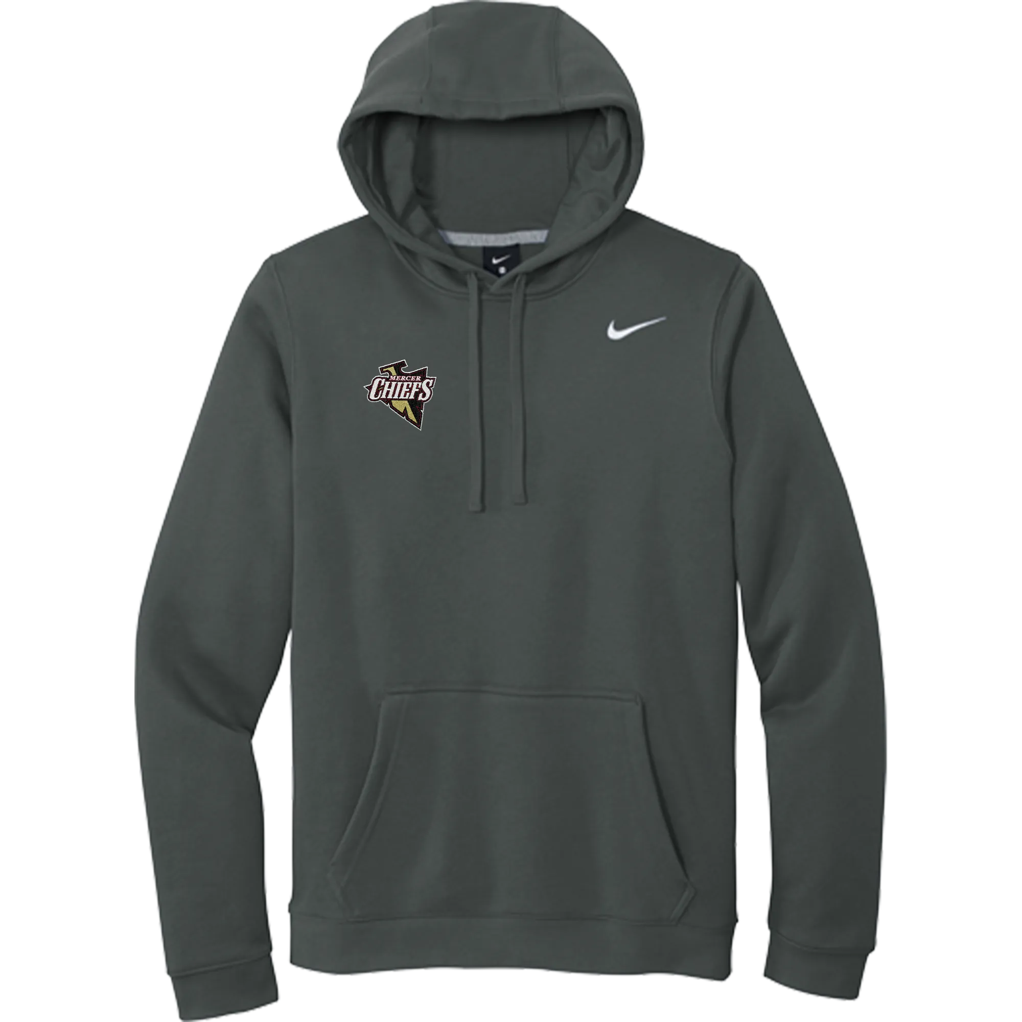 Mercer Chiefs Nike Club Fleece Pullover Hoodie