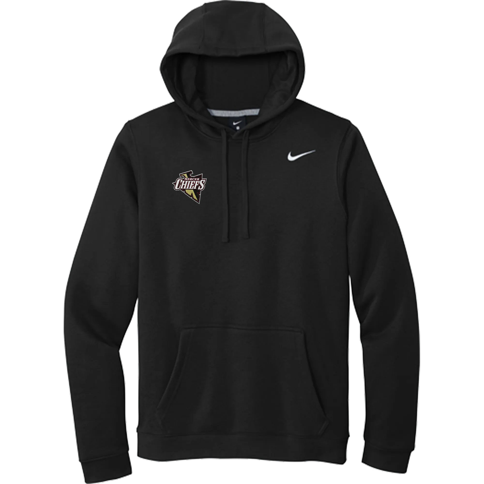 Mercer Chiefs Nike Club Fleece Pullover Hoodie