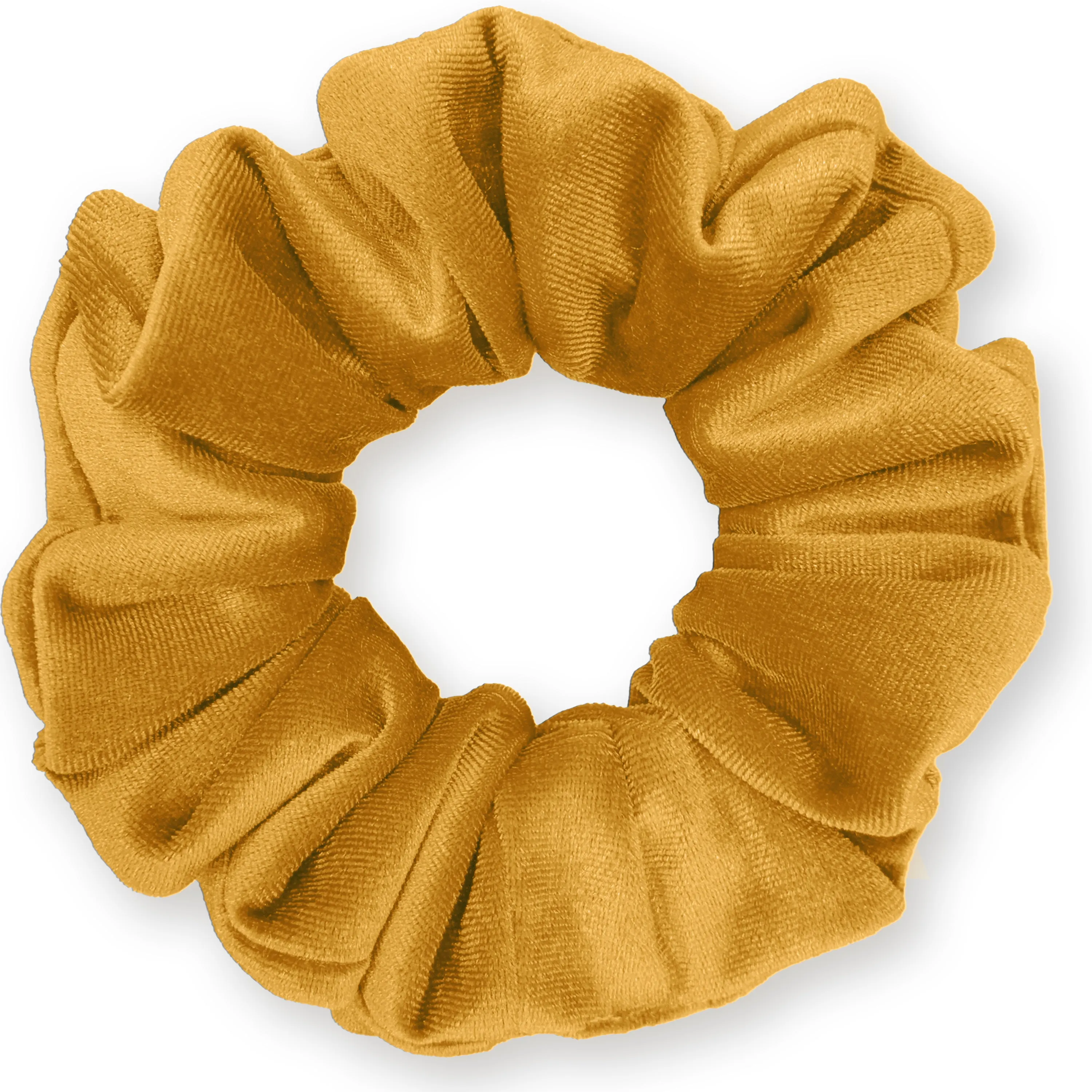 Plush Velvet Scrunchie Available in 3 Sizes Made in the USA Gold