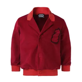 Roodfluwelen blazer