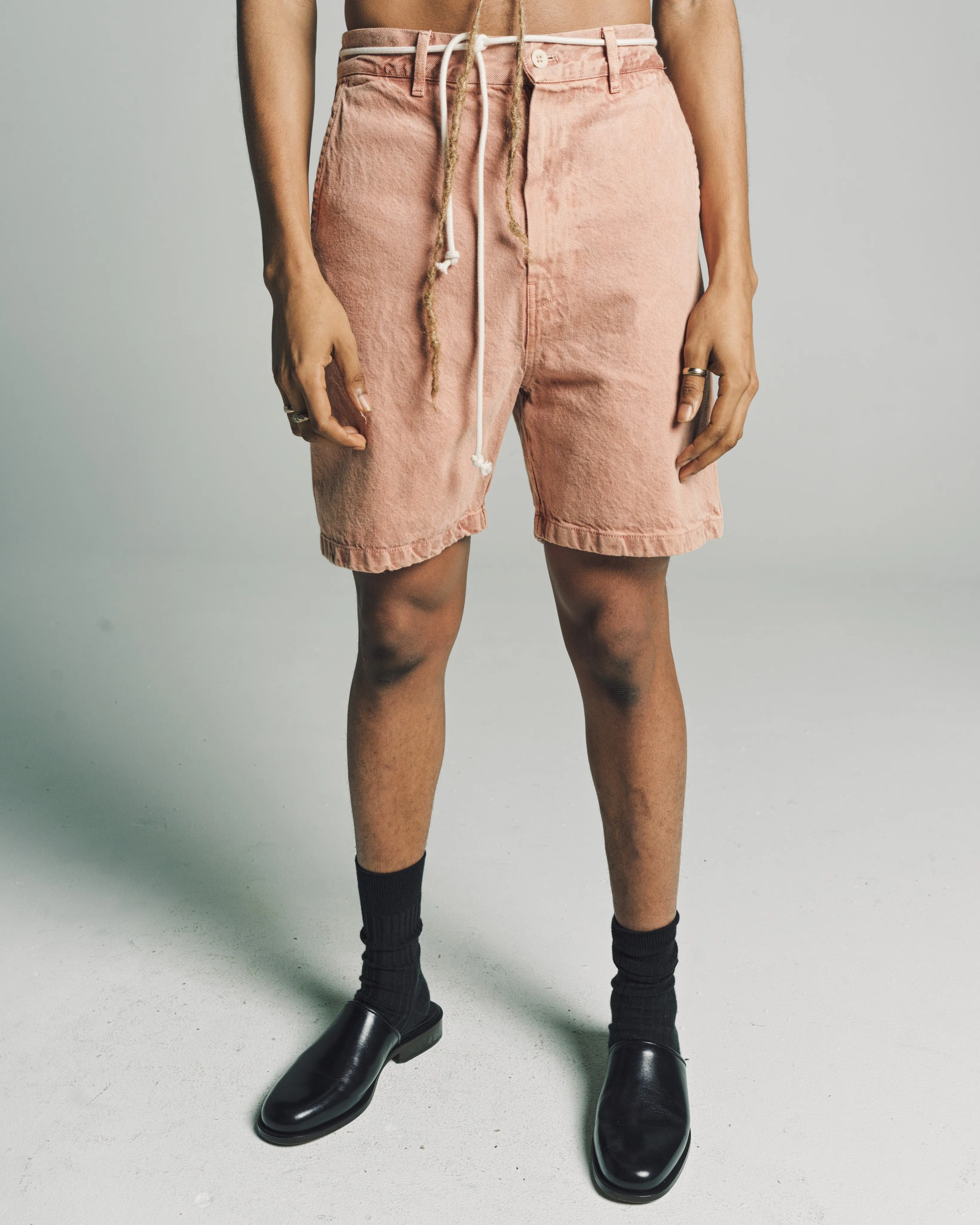 Rose Clay Shine Shorts