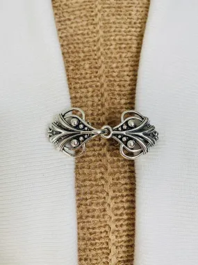 Sweater Clips Silver Heart Celtic Cardigan Clip Classic Sweater Clip Cloak Clips Gift for mom Gifts for Her by Fabulici