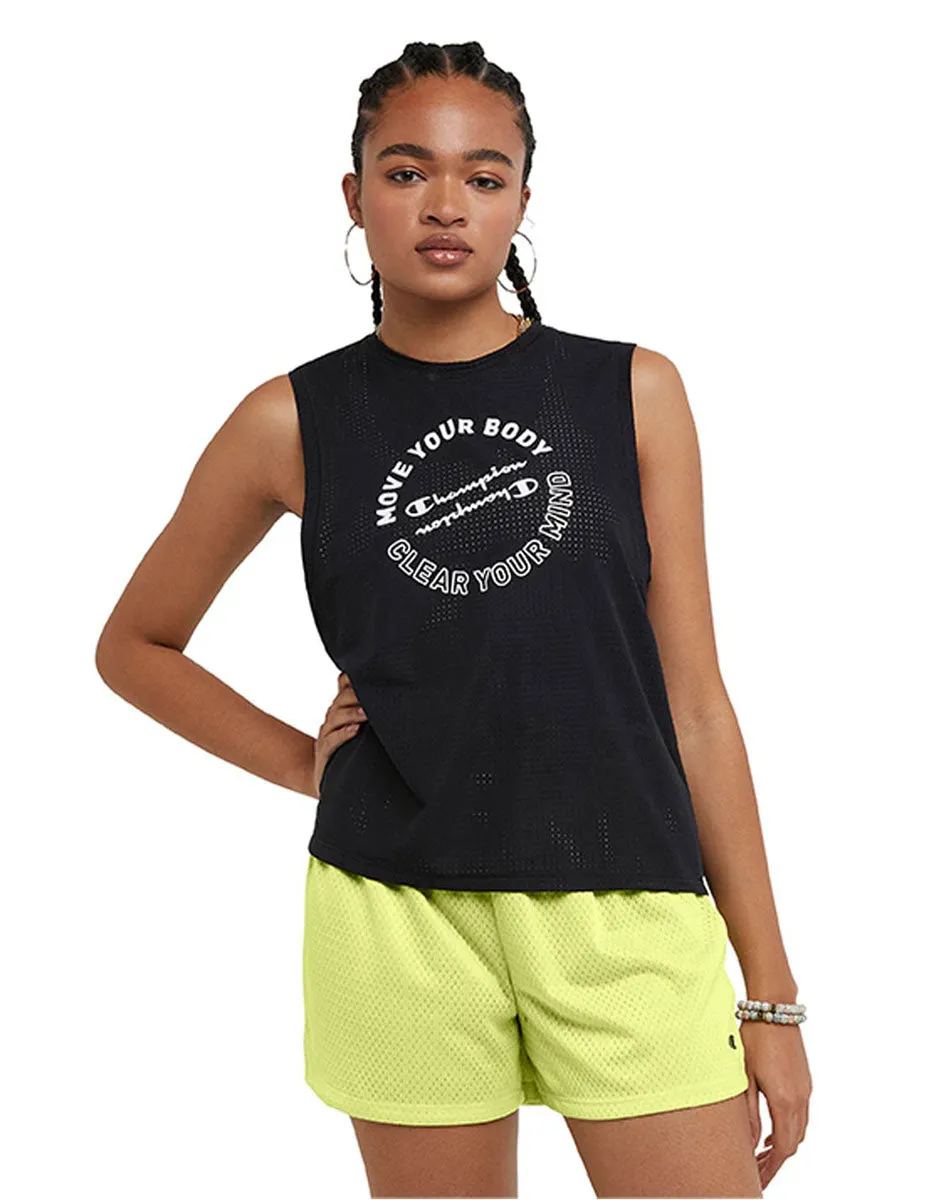 Tank Para Mujer Sport Mesh Tank - Graphic Champion