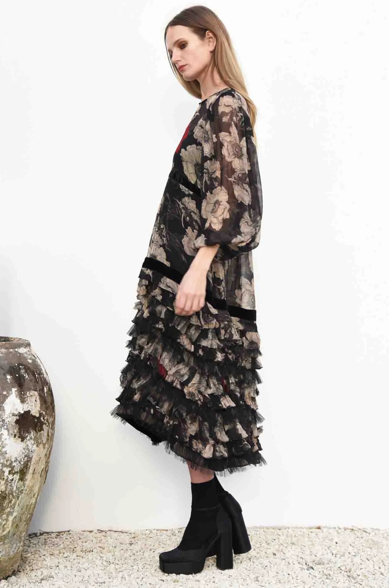 Trelise Cooper - Midnight Magnolia Out Frill Dawn Dress
